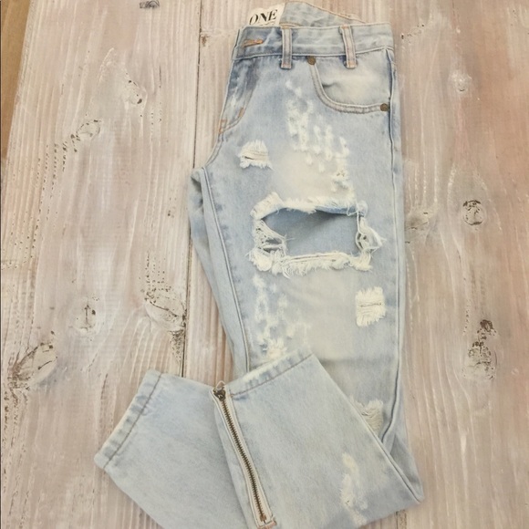 One Teaspoon destroyed denim jeans - Picture 4 of 5